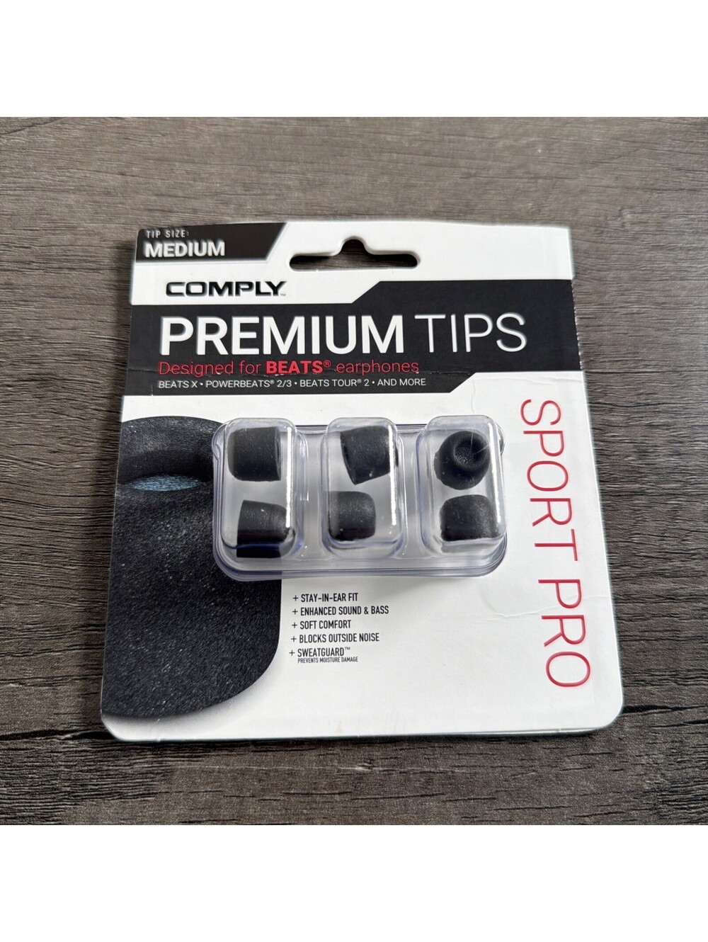 Comply Memory Foam Replacement Earbud Tips for Beats Powerbeats Pro, Beats Fl...